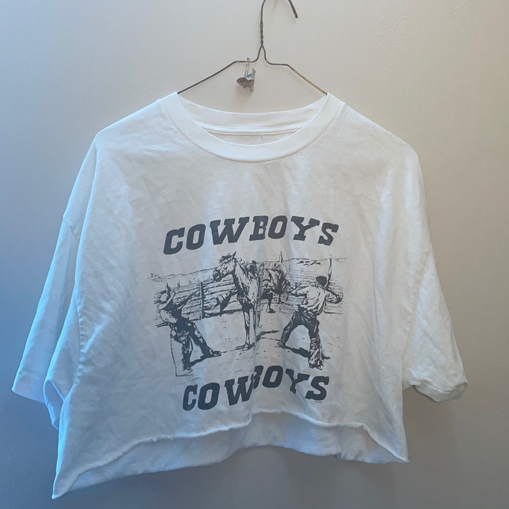 *BRANDY MELVILLE* cow boy crop tee